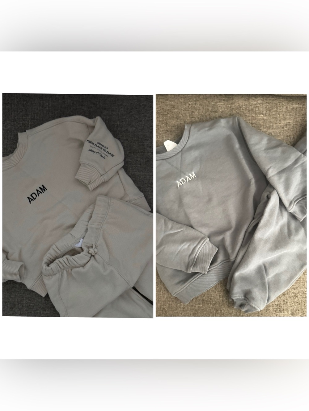 (2) Zara embroidered Sweatshirt and Pants Set